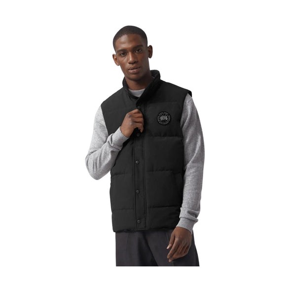Canada Goose Piumino smanicato Gilet Uomo Garson con bottoni Nero - Francavilla Moda